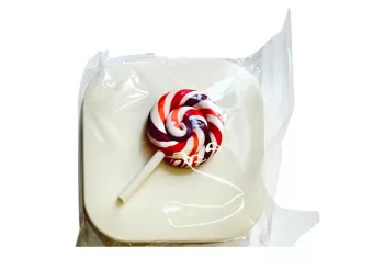   Lollipop-Figuren-Kontaktlinsen-Aufbewahrungsset, Farbe: weiß