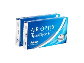 Air Optix plus HydraGlyde (12 Stück), Monatskontaktlinsen