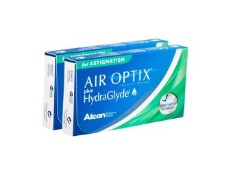  Air Optix plus HydraGlyde for Astigmatism (12 Stück), Monatskontaktlinsen