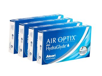 Air Optix plus HydraGlyde (24 Stück), Monatskontaktlinsen