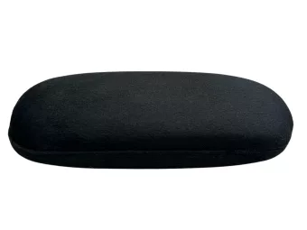 Brillenetui HL24140 Plüsch Schwarz
