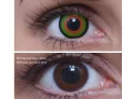 ColourVUE Crazy Mad Hatter (2 stk) , Abdeckung, 3 Monatskontaktlinsen - ohne Dioptrie