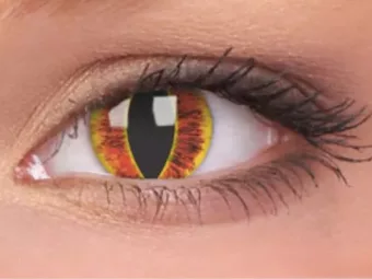   ColourVUE Crazy Sauron (2 stk) , Abdeckung, 3 Monatskontaktlinsen - ohne Dioptrie