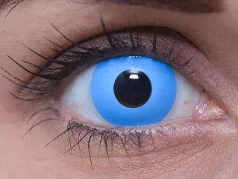   ColourVUE Crazy Sky Blue (2 stk) , Abdeckung, 3 Monatskontaktlinsen - ohne Dioptrie