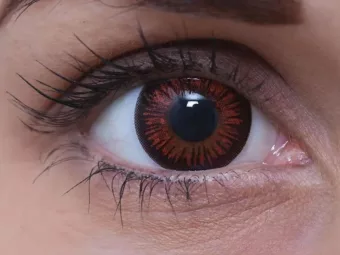   ColourVUE Crazy Vamp (2 stk) , Abdeckung, 3 Monatskontaktlinsen - ohne Dioptrie