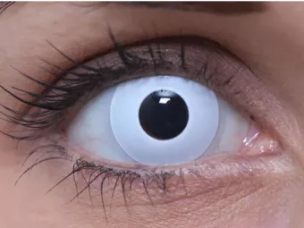   ColourVUE Crazy Whiteout (2 stk) , Abdeckung, 3 Monatskontaktlinsen - ohne Dioptrie