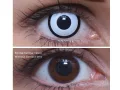 ColourVUE Crazy White Zombie (2 stk) , Abdeckung, 3 Monatskontaktlinsen